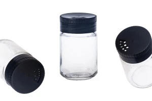 Μικρό κλασικό βαζo για μπαχαρικά 156 ml με καπάκι με οπές και κόσκινο *-1
