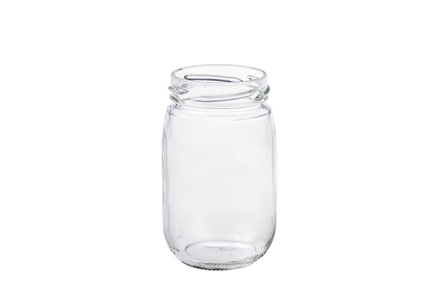 190ml round-sided glass jar with jar mouth for 53TO deep finish caps - 70 pcs