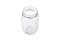 190ml round-sided glass jar with jar mouth for 53TO deep finish caps - 70 pcs