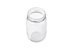 Βάζο γυάλινο 190 ml με κυρτά τοιχώματα και στόμιο για καπάκια τύπου Τ.Ο 53 - 70 τμχ-2