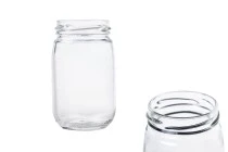 190ml round-sided glass jar with jar mouth for 53TO deep finish caps - 70 pcs
