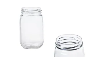 Βάζο γυάλινο 190 ml με κυρτά τοιχώματα και στόμιο για καπάκια τύπου Τ.Ο 53 - 70 τμχ-3