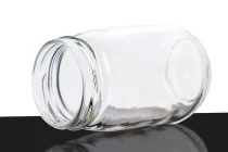 190ml round-sided glass jar with jar mouth for 53TO deep finish caps - 70 pcs