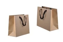 Borsa regalo in carta kraft ecologica con manico marrone - 330x140x280 Borsa regalo in carta kraft ecologica con manico marrone - 330x140x280