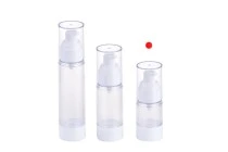 Μπουκάλι πλαστικό Airless για κρέμα διάφανο 15 ml