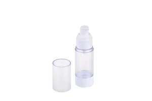 Airless Spender aus Kunststoff für Creme, transparent 30 ml