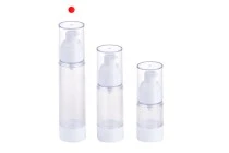 Μπουκάλι πλαστικό Airless για κρέμα διάφανο 50 ml Μπουκάλι πλαστικό Airless για κρέμα διάφανο 50 ml