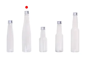 150 ml clear plastic bottle with silver aluminum lid and inner liner-5