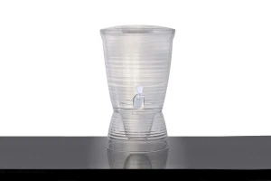 Plastischer Behälter 10 Liter mit breiter Mündung und mit weißem plastischen Wasserhahn-produktbild