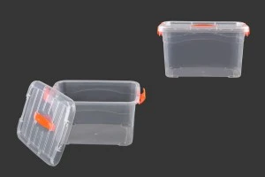 Boîte de rangement en plastique transparent 330x240x180-1