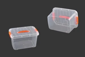 Boîte de rangement en plastique transparent 330x240x180-3