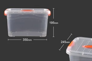 Boîte de rangement en plastique transparent 330x240x180-2
