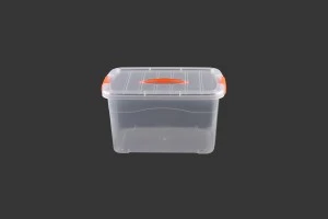 Boîte de rangement en plastique transparente - 410 x 290 x 220-3