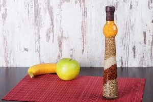 210ml Kitchen grain seeds decoration glass bottle in size 50x300-2