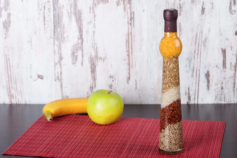 210ml Kitchen grain seeds decoration glass bottle in size 50x300 210ml Kitchen grain seeds decoration glass bottle in size 50x300