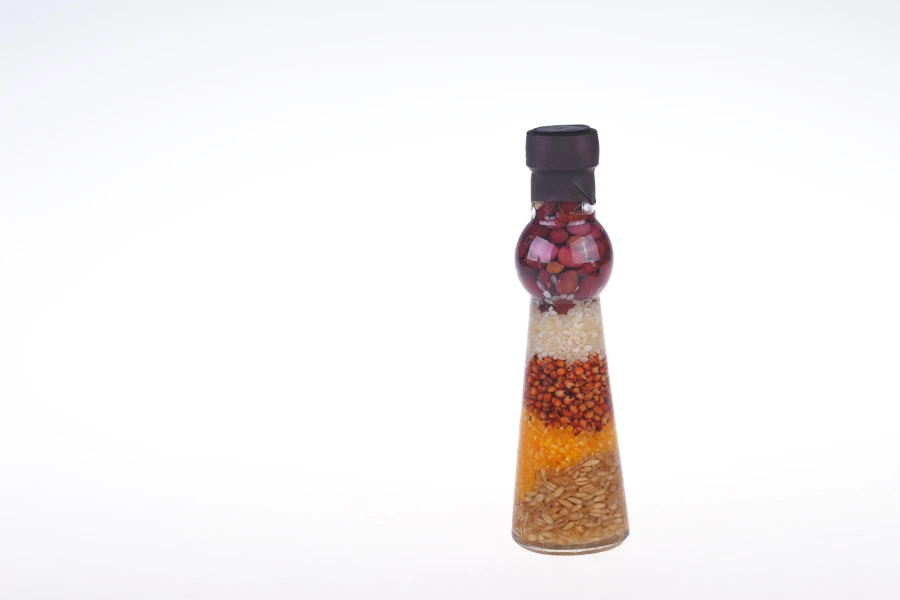 100ml Kitchen grain seeds decoration glass bottle in size 45x160