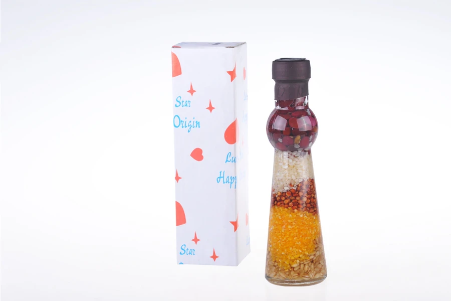 100ml Kitchen grain seeds decoration glass bottle in size 45x160