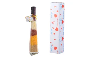 Bottiglia di vetro con vari frutti per decorare la cucina - 180 ml.-2