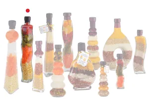 Bottiglia di vetro con verdure per la decorazione della cucina (280 ml)-6