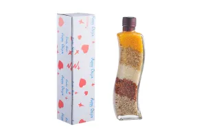 Bottiglia di vetro con vari frutti per decorare la cucina - 180 ml.-4