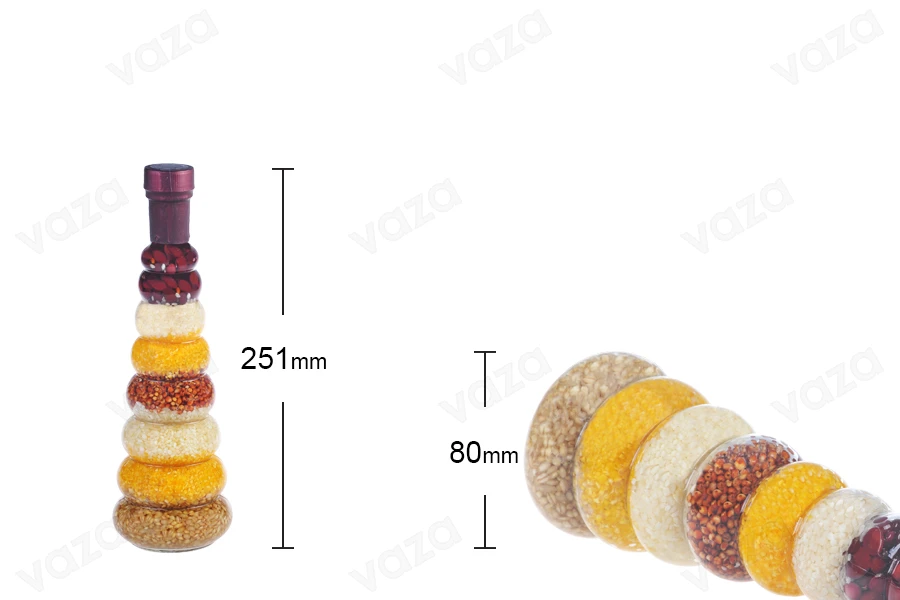 380ml Kitchen grain seeds decoration glass bottle 380ml Kitchen grain seeds decoration glass bottle-image_dimensions