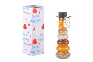 Bottiglia di vetro con vari frutti per decorare la cucina - 100 ml.-2
