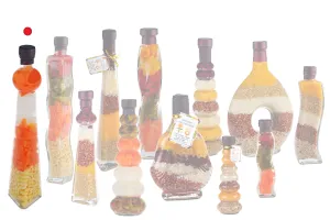 Bottiglia di vetro con verdure per la decorazione della cucina 260 ml-5