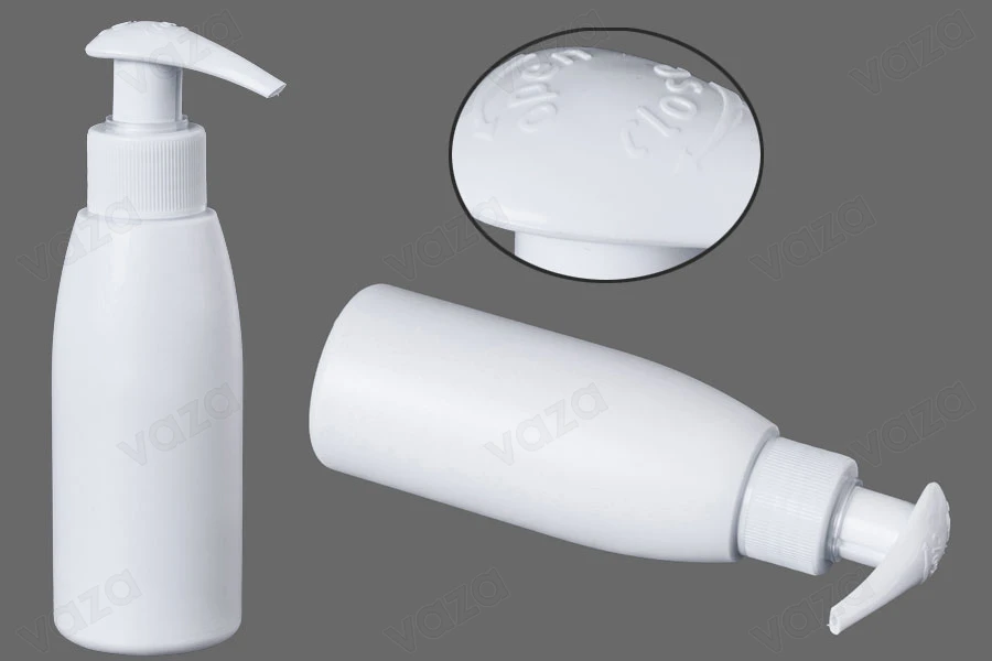 Μπουκάλι λευκό πλαστικό 100 ml PP 24-εικόνα_σύνθεση