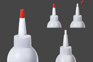 150ml plastic bottle with nose tip and screw cap - available in a package with 12 pcs-2