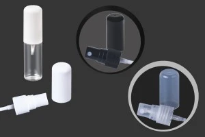 Flacon en plastique de 15 ml transparente avec bouchon en PP 18-7