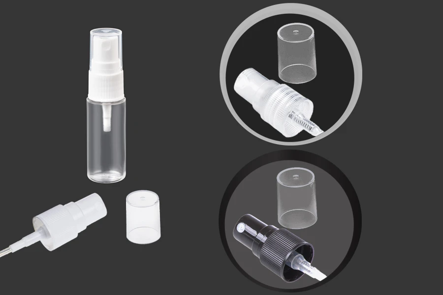 Bottiglia in plastica trasparente da 15 ml con beccuccio in PP 18. Bottiglia in plastica trasparente da 15 ml con beccuccio in PP 18.