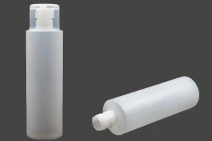 Flacon plastique translucide de 500 ml avec couvercle à charnière pour shampooing et lotion-3