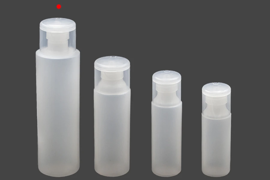 Μπουκάλι πλαστικό ημιδιάφανο 500 ml με καπάκι flip top για σαμπουάν και λοσιόν Μπουκάλι πλαστικό ημιδιάφανο 500 ml με καπάκι flip top για σαμπουάν και λοσιόν
