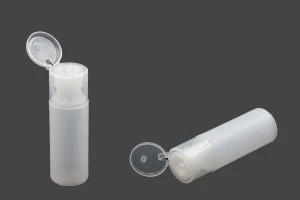 Flacon plastique translucide de 100 ml avec couvercle à charnière pour shampooing et lotion-2