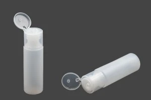 Flacon plastique translucide de 130 ml avec couvercle à charnière pour shampooing et lotion-2
