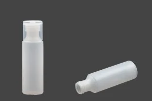 Flacon plastique translucide de 130 ml avec couvercle à charnière pour shampooing et lotion-3