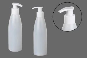 Bottiglia di plastica   semitrasparente da 200ml PP24-4