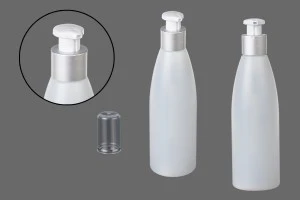 Bottiglia di plastica   semitrasparente da 200ml PP24-8
