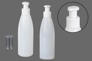 Bottiglia di plastica   semitrasparente da 200ml PP24-7