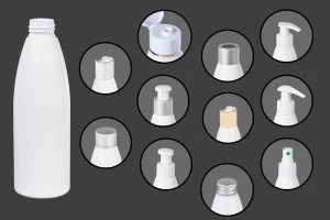 Flacon en plastique blanc de 200 ml PP 24-1
