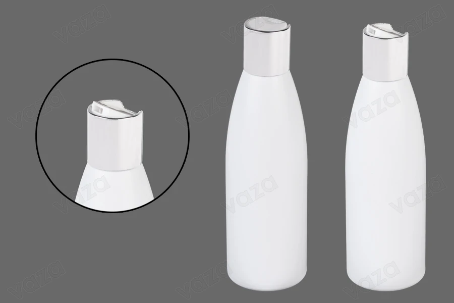 Flacon en plastique blanc de 200 ml PP 24-photo_groupe