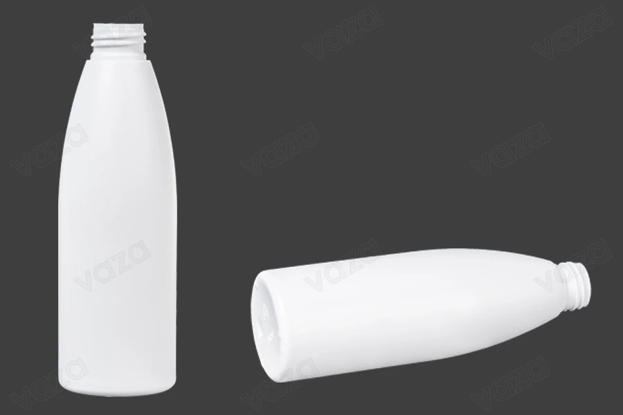 Flacon en plastique blanc de 200 ml PP 24-photo_groupe