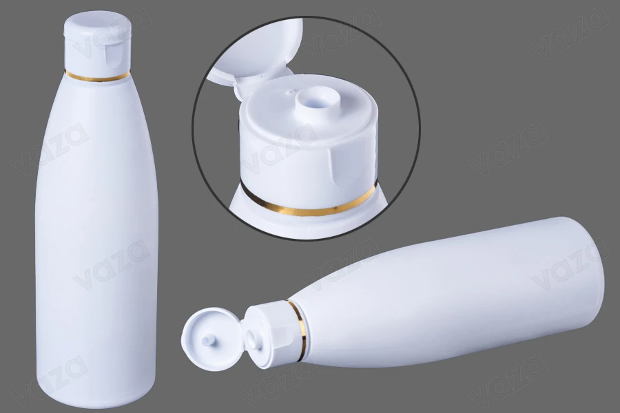 Flacon en plastique blanc de 200 ml PP 24-photo_groupe
