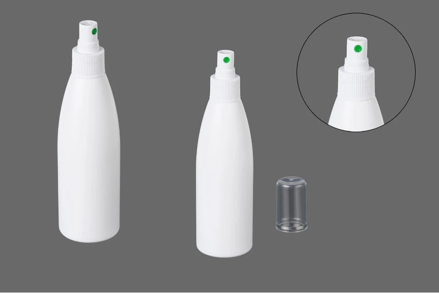 Μπουκάλι λευκό πλαστικό 200 ml PP 24 Μπουκάλι λευκό πλαστικό 200 ml PP 24