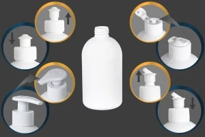 Flacon en plastique blanc de 500 ml avec PP 28-1