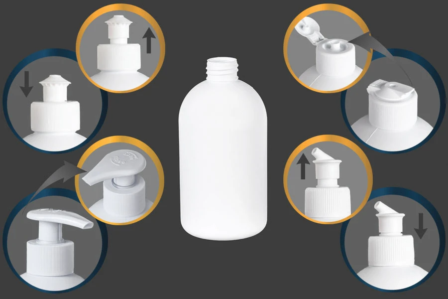 Μπουκάλι λευκό πλαστικό 500 ml με PP 28 Μπουκάλι λευκό πλαστικό 500 ml με PP 28