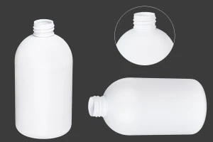 Flacon en plastique blanc de 500 ml avec PP 28-2