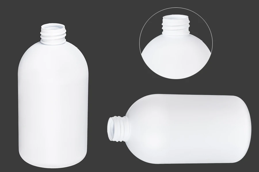 Μπουκάλι λευκό πλαστικό 500 ml με PP 28 Μπουκάλι λευκό πλαστικό 500 ml με PP 28