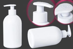 Flacon en plastique blanc de 500 ml avec PP 28-3