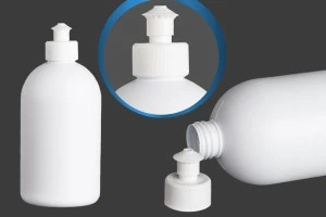 Flacon en plastique blanc de 500 ml avec PP 28-5